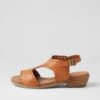 Bija Tan Leather Sandals -Lynx Shoes Shop DF12961TANLE 2