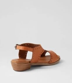 Bija Tan Leather Sandals -Lynx Shoes Shop DF12961TANLE 4