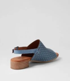 Chinchin Denim Leather Sandals -Lynx Shoes Shop DF12976DADLE 4