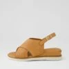 Emmas Tan Leather Sandals -Lynx Shoes Shop DF12989TANLE 2