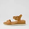 Everlys Tan Leather Sandals 2 Everlys Tan Leather Sandals -Lynx Shoes Shop DF12990TANLE 2