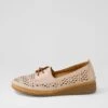 Leina Blush Tan Leather Flat Shoes -Lynx Shoes Shop DF13005PAALE 2