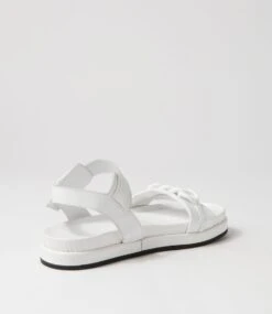 Mietta White Leather Sandals -Lynx Shoes Shop DF13008WHILE 4
