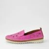 Moala Fuchsia Tan Leather Loafers -Lynx Shoes Shop DF13011PLVLE 2