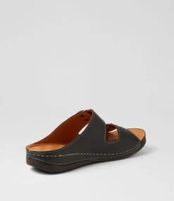 Nardi Black Leather Slides -Lynx Shoes Shop DF13019BLALE 4