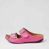 Nardi Fuchsia Leather Slides -Lynx Shoes Shop DF13019P22LE 2