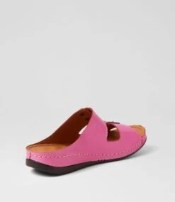 Nardi Fuchsia Leather Slides -Lynx Shoes Shop DF13019P22LE 4