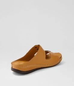 Nardi Tan Leather Slides -Lynx Shoes Shop DF13019TANLE 4