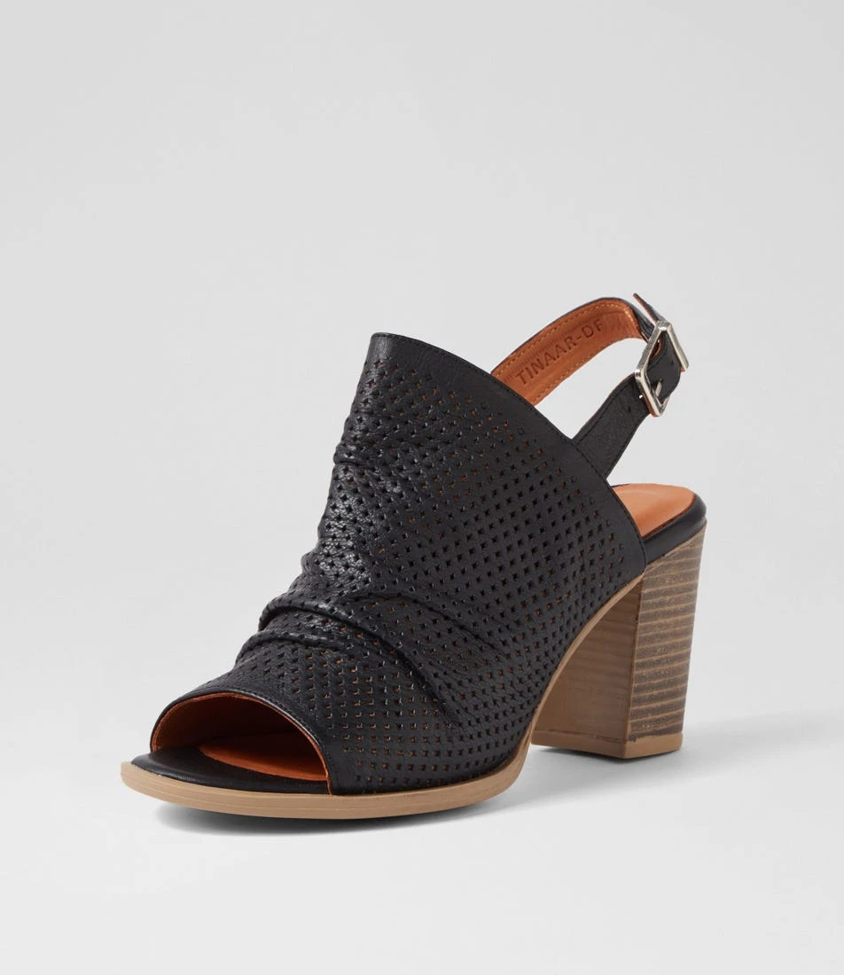 Tinaar Black Leather Sandals 4 Tinaar Black Leather Sandals - Image 2