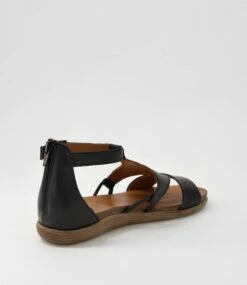 Sarrin Black Leather Sandals 9 Sarrin Black Leather Sandals -Lynx Shoes Shop DF13059B58LE 4