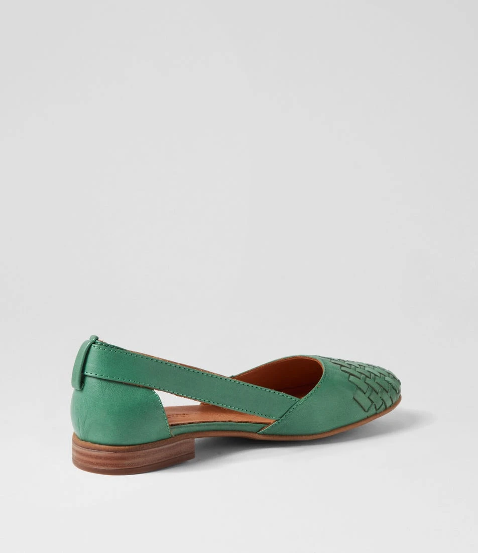Roys Emerald Leather Flat Shoes 5 Roys Emerald Leather Flat Shoes - Image 3