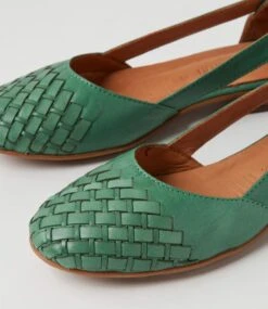 Roys Emerald Leather Flat Shoes 11 Roys Emerald Leather Flat Shoes -Lynx Shoes Shop DF13066H15LE 6
