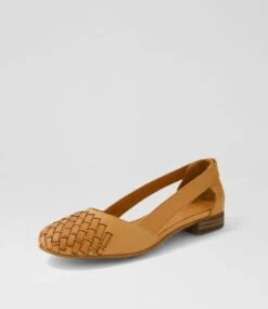 Roys Tan Leather Flat Shoes 8 Roys Tan Leather Flat Shoes -Lynx Shoes Shop DF13066TANLE 3