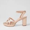Careen Champagne Leather Sandals -Lynx Shoes Shop DF13084N74LE 2