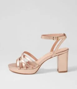 Careen Champagne Leather Sandals