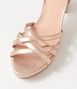 Careen Champagne Leather Sandals -Lynx Shoes Shop DF13084N74LE 5