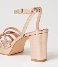 Careen Champagne Leather Sandals -Lynx Shoes Shop DF13084N74LE 6
