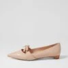 Dulcie Dark Nude Natural Heel Leather Loafers -Lynx Shoes Shop DF13095NYRLE 2