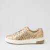 Driscol Rose Gold Wash Leather Sneakers -Lynx Shoes Shop DF13102M63FY 2