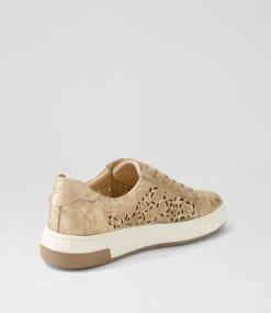 Driscol Rose Gold Wash Leather Sneakers -Lynx Shoes Shop DF13102M63FY 4