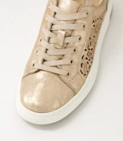 Driscol Rose Gold Wash Leather Sneakers -Lynx Shoes Shop DF13102M63FY 5