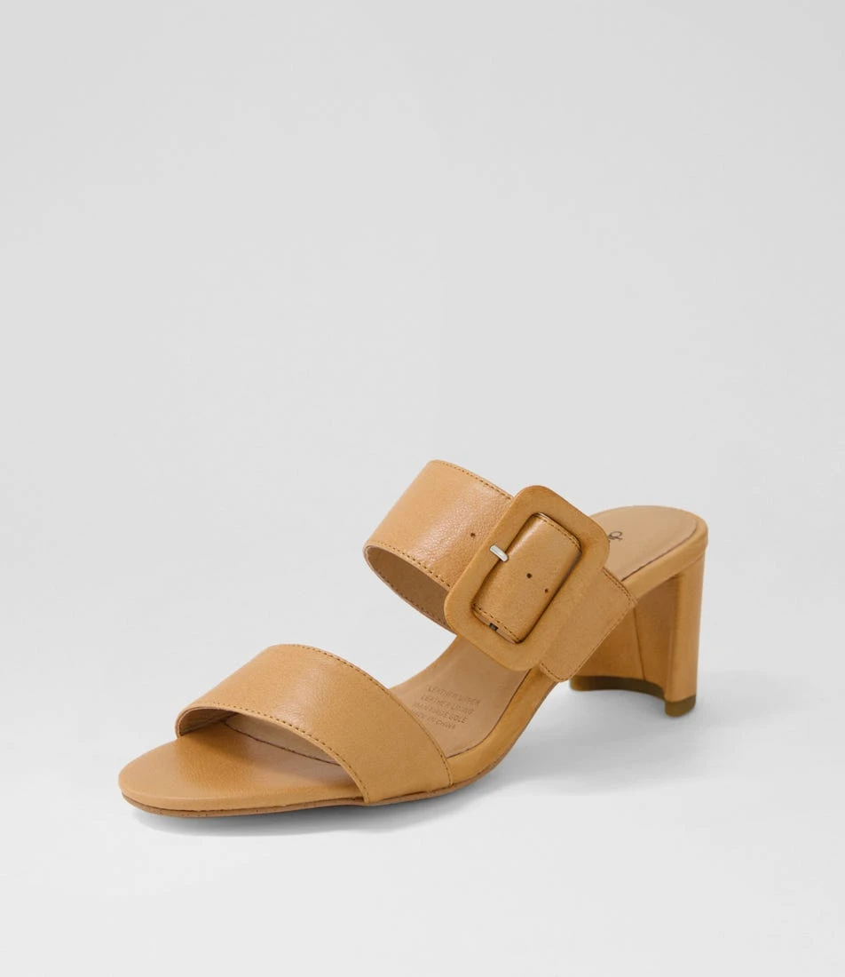 Feebies Dark Tan Leather Sandals 4 Feebies Dark Tan Leather Sandals - Image 2