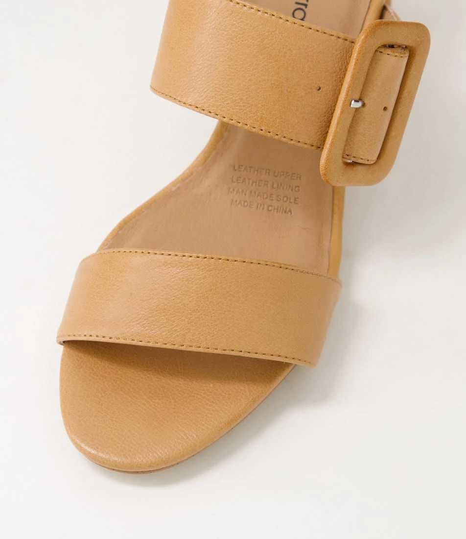 Feebies Dark Tan Leather Sandals 6 Feebies Dark Tan Leather Sandals - Image 4