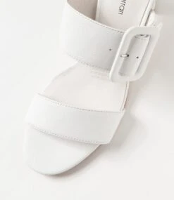 Feebies White Leather Sandals -Lynx Shoes Shop DF13108WHILE 5