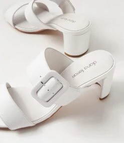 Feebies White Leather Sandals -Lynx Shoes Shop DF13108WHILE 6