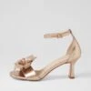 Thorough Champagne Leather Sandals -Lynx Shoes Shop DF13123N74LE 2