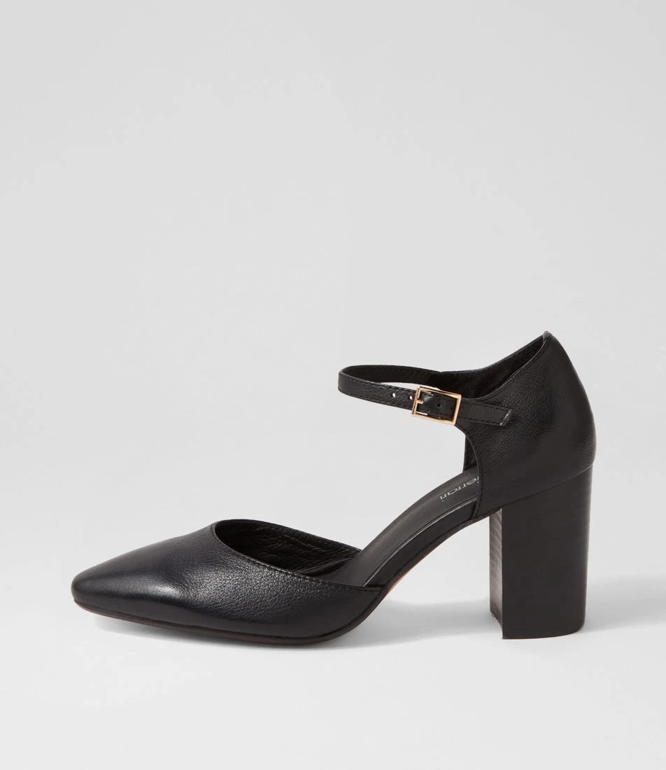 Sergios Black Leather Heels 3 Sergios Black Leather Heels