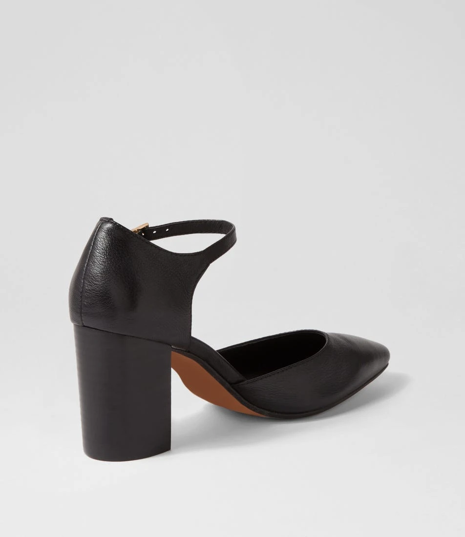 Sergios Black Leather Heels 5 Sergios Black Leather Heels - Image 3