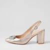 Sekanis Champagne Leather Heels -Lynx Shoes Shop DF13140N74LE 2