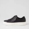 Dakira Black White Leather Sneakers -Lynx Shoes Shop DF13146BDCLE 2