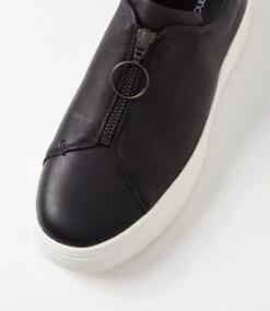 Dakira Black White Leather Sneakers -Lynx Shoes Shop DF13146BDCLE 5