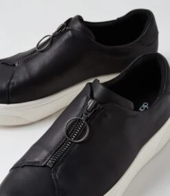 Dakira Black White Leather Sneakers -Lynx Shoes Shop DF13146BDCLE 6