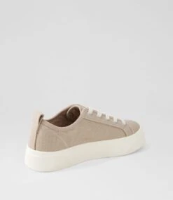 Daelin Stone White Canvas Sneakers -Lynx Shoes Shop DF13150GZLCA 4