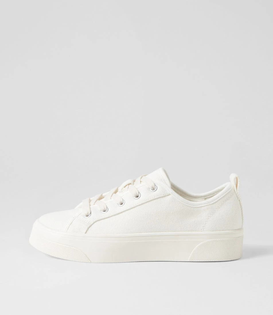 Daelin White Canvas Sneakers 3 Daelin White Canvas Sneakers