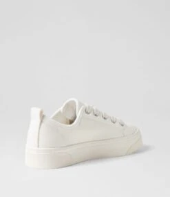 Daelin White Canvas Sneakers 9 Daelin White Canvas Sneakers -Lynx Shoes Shop DF13150WAGCA 4