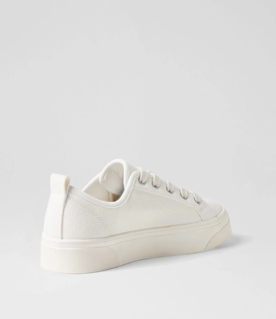 Daelin White Canvas Sneakers 5 Daelin White Canvas Sneakers - Image 3