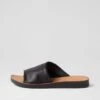 Nomen Black Leather Slides -Lynx Shoes Shop DF13159B75LE 2