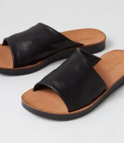 Nomen Black Leather Slides -Lynx Shoes Shop DF13159B75LE 6