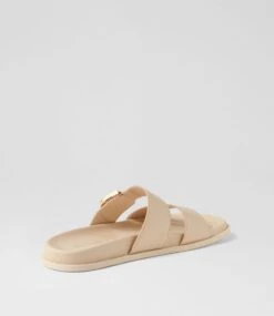 Vatum Cream Leather Slides -Lynx Shoes Shop DF13171W18LE 3