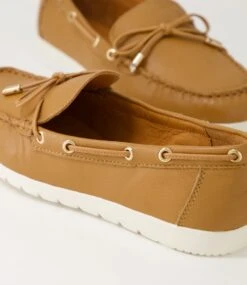 Alycee Dark Tan Leather Loafers -Lynx Shoes Shop DF13174TAOLE 6