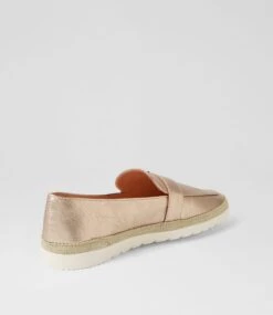 Atonement Champagne Leather Loafers -Lynx Shoes Shop DF13175N74LE 4