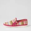 Ashess Fuchsia Multi Flat Shoes -Lynx Shoes Shop DF13176P22HG 2