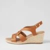 Jansome Tan Leather Sandals