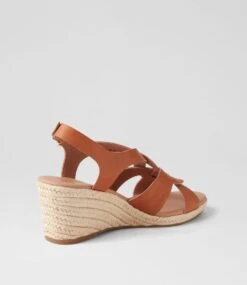 Jansome Tan Leather Sandals -Lynx Shoes Shop DF13192TANLE 4