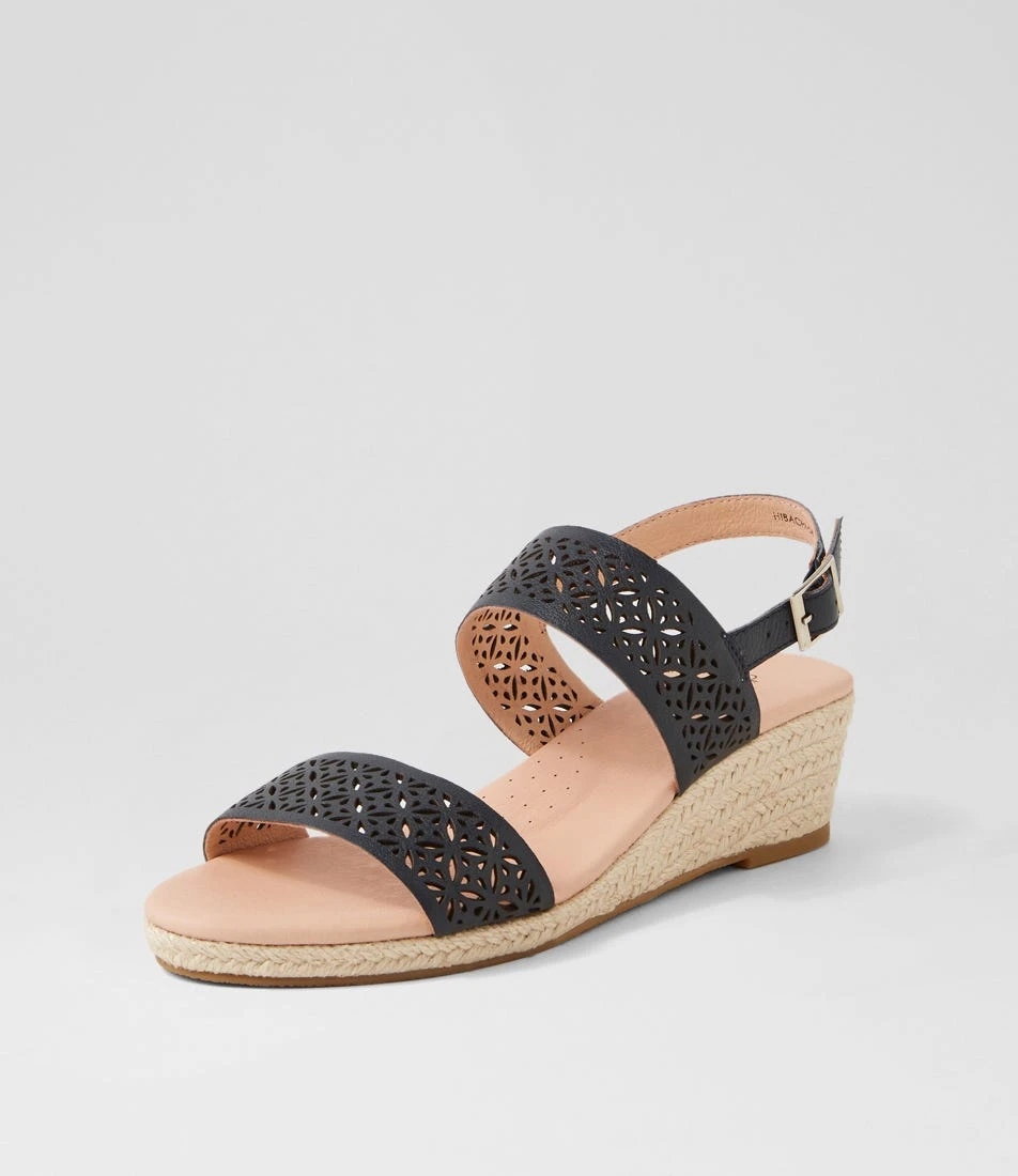 Hibachi Navy Leather Sandals 4 Hibachi Navy Leather Sandals - Image 2