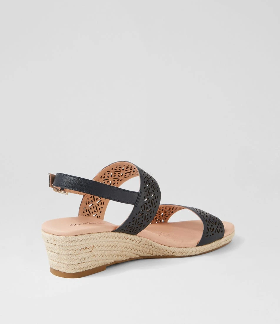 Hibachi Navy Leather Sandals 5 Hibachi Navy Leather Sandals - Image 3